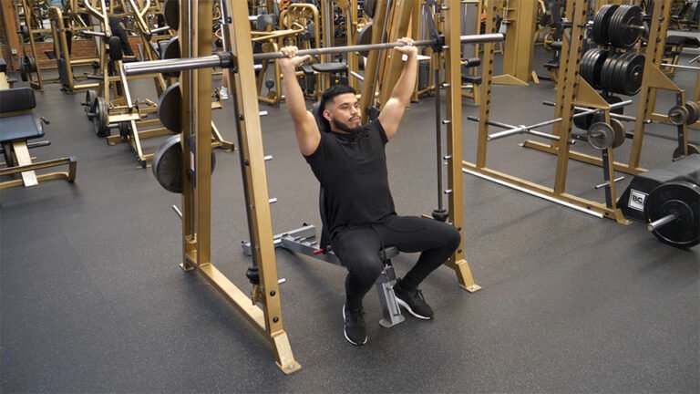 Shoulder press CrossFit exercise for building shoulder strength and upper-body power