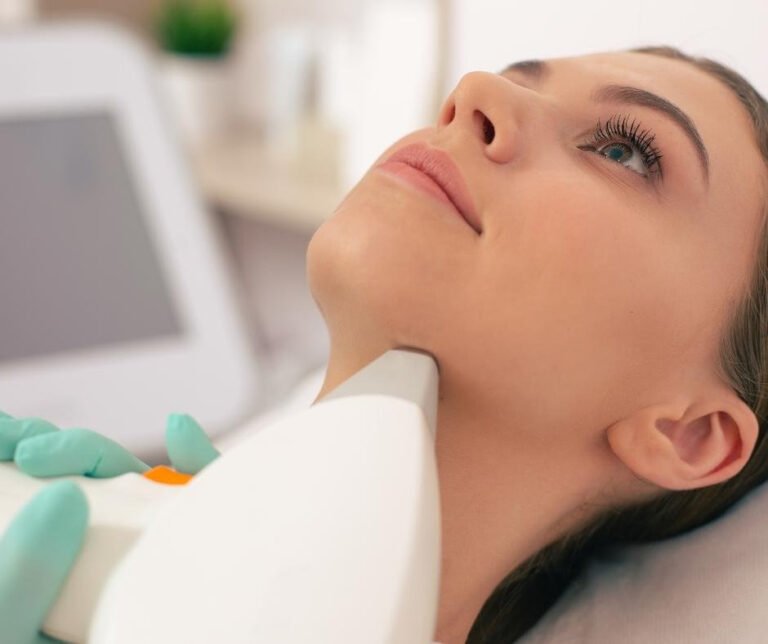 Professional chin hair removal laser treatment